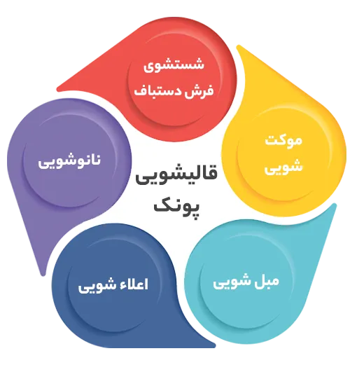 انواع خدمات در قالیشویی پونک 